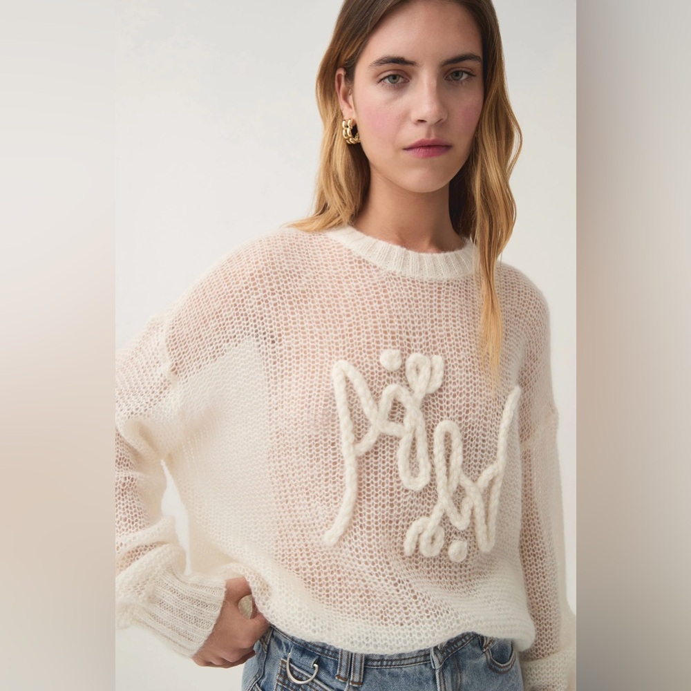 *NWT* AJE Prophecy Logo Knit